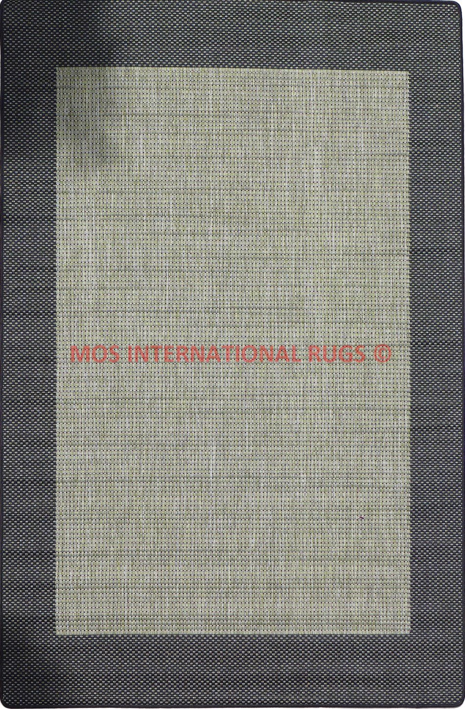 Suva 17 Green Black Runner rug rubber backing.