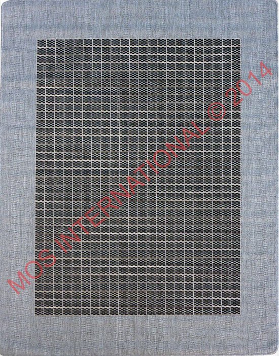 Suva rubberbacked Black Grey 405/212 Runner.