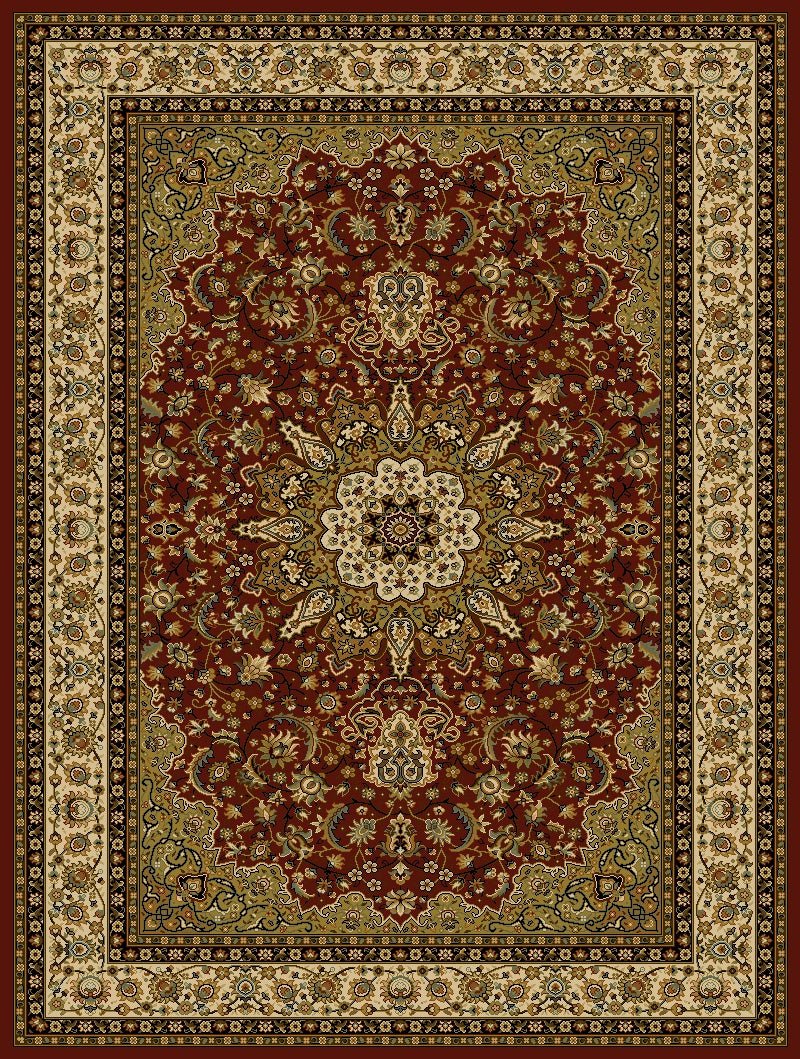 Agrabah Traditional Rug 119 Burgundy.