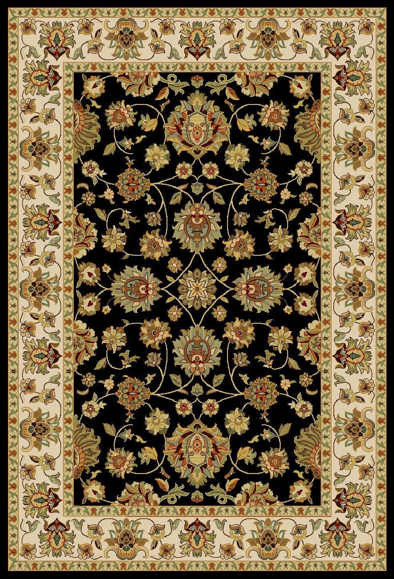 Agrabah Traditional Rug 538 Black.