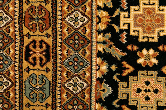 Afghan Traditional Rug Black.