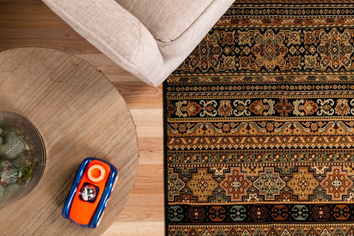 Afghan Traditional Rug Black.