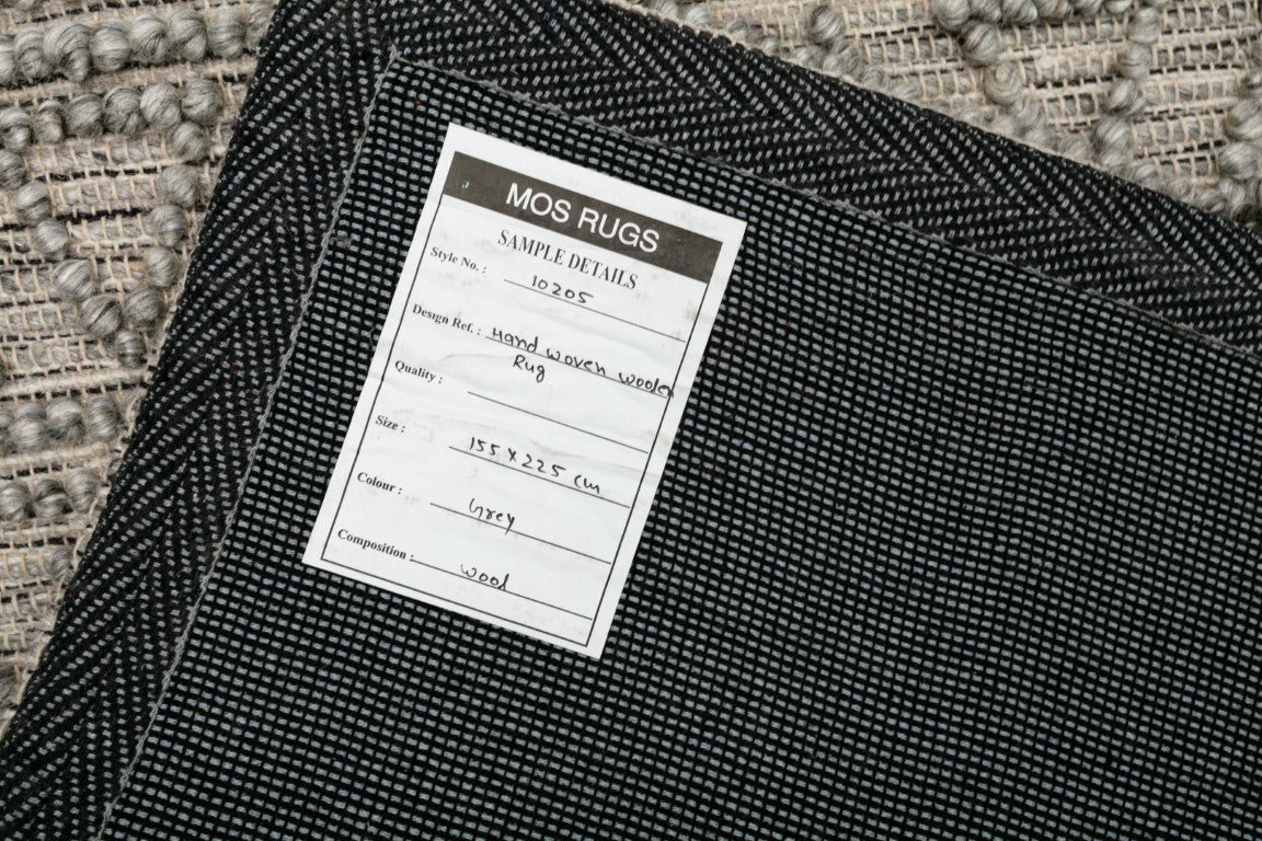 Anita Wool modern Rug Grey.