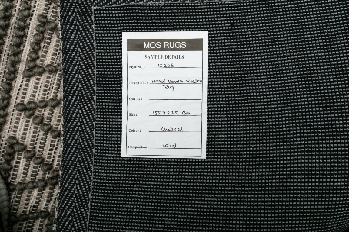 Anita Wool modern Rug Charcoal 10205.
