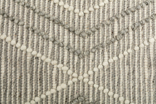 Anita Wool Modern Rug Silver Grey.