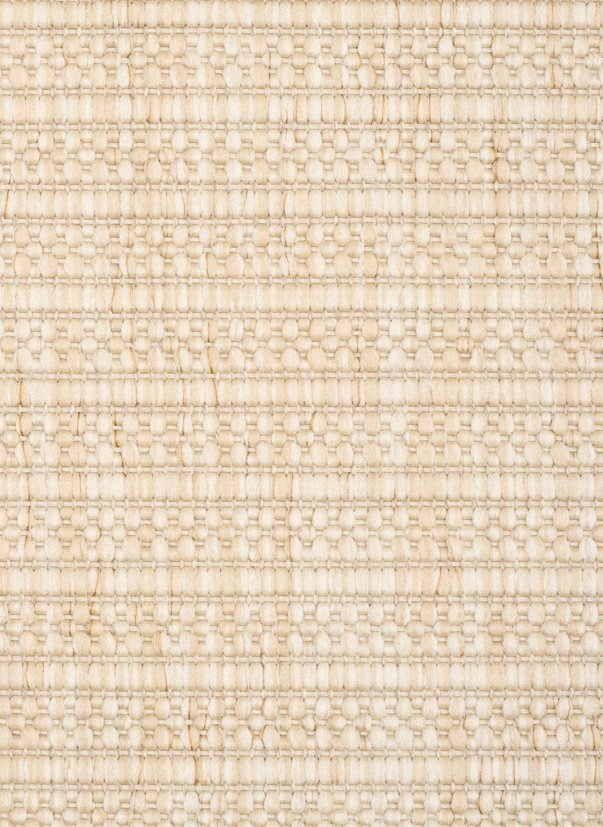 BARTON beige woven rug close-up, looped basketweave texture