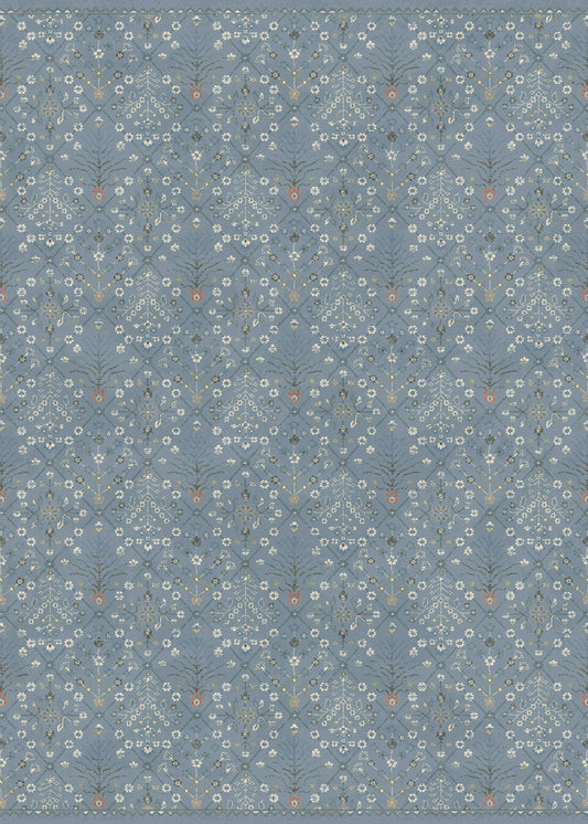 Prudence Affordable Rug 17201 Dusky Blue.