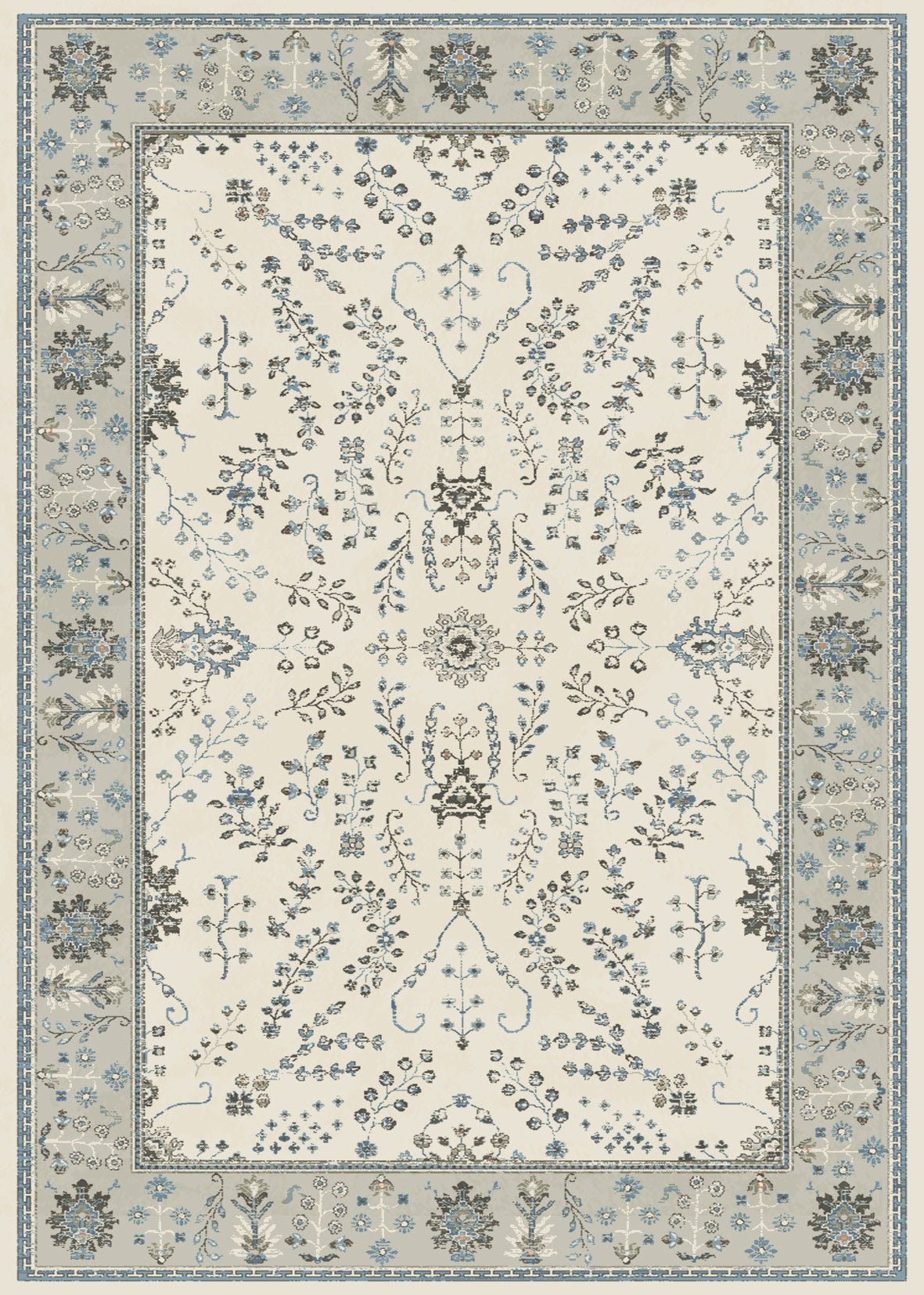 Prudence Traditional Rug 17204 Ivory.