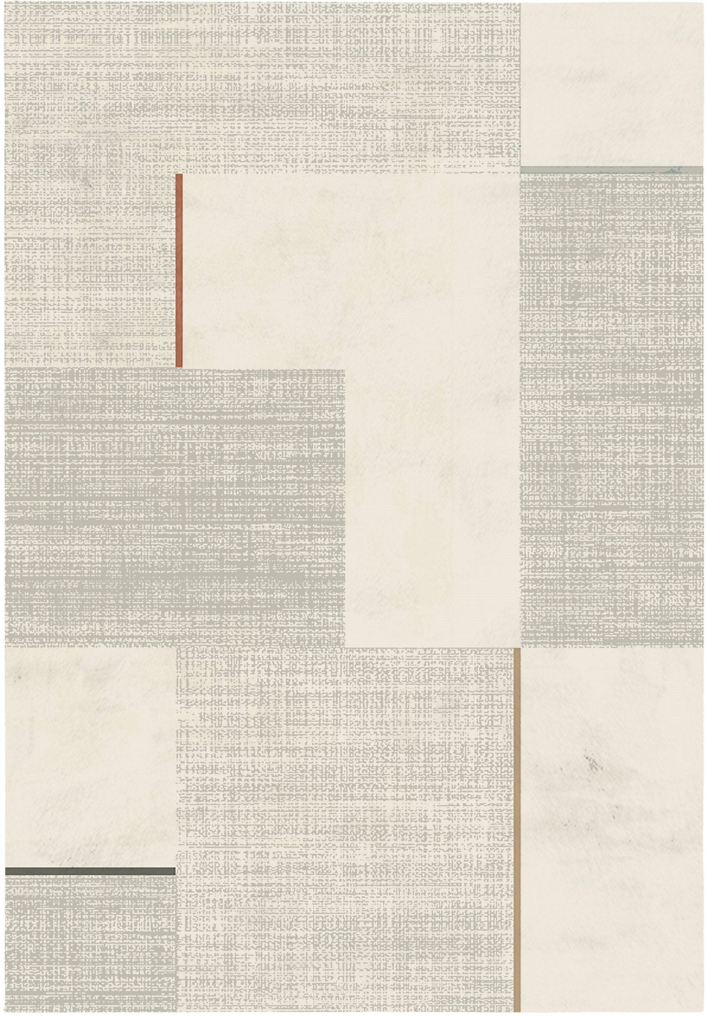 Prudence floor large carpet Rug 17255 Grey Ivory.