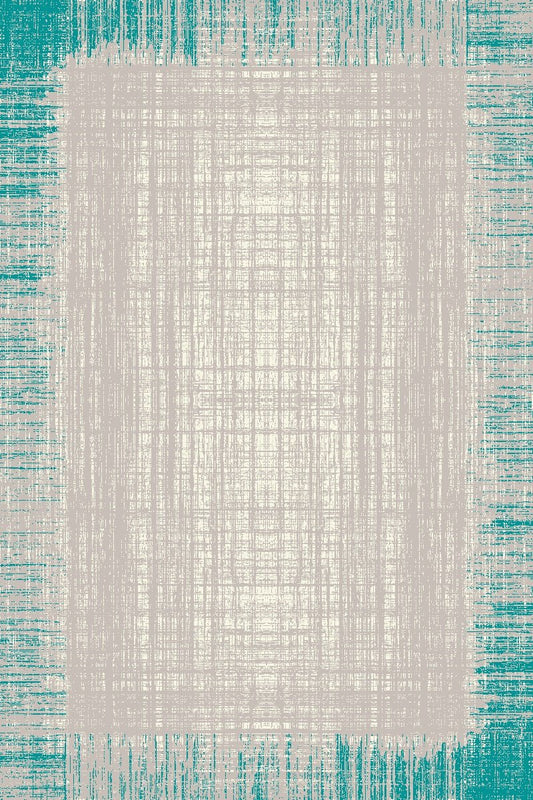 Focus Rug 8761 Grey Turquoise.