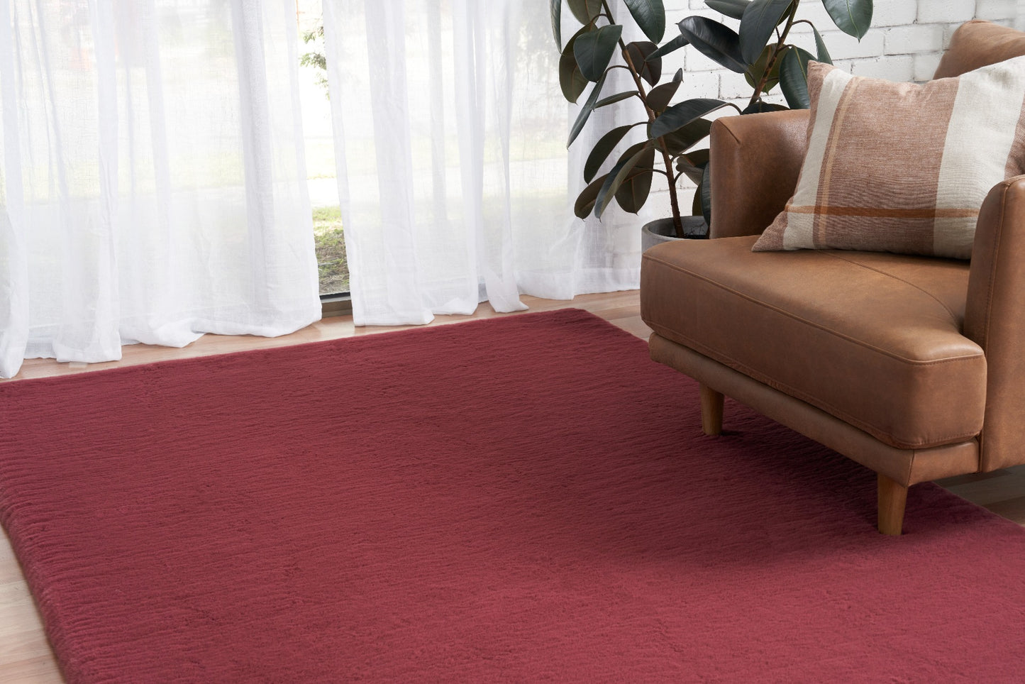 Celine Supersoft Rug Ruby.