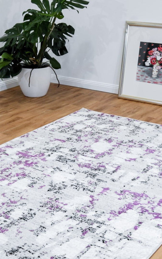 Focus rug 5362 Grey Fushia.