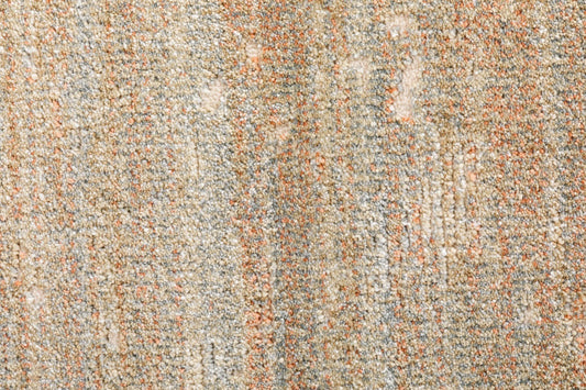 Multitone speckled modern rug in light beige and gray tones, textured pile