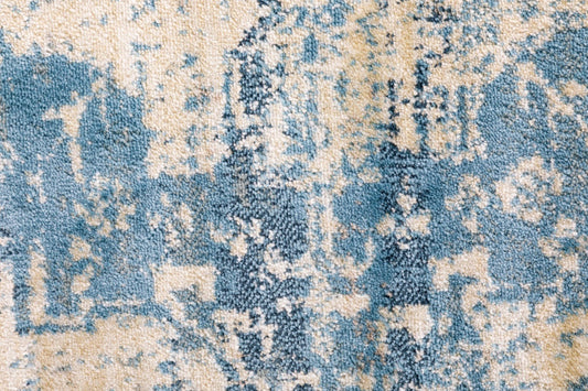 Raffia Rug 2367 Blue colour.