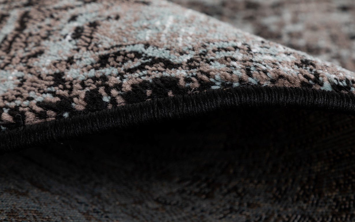 Raffia Multi-purpose Rug 7444 Black.