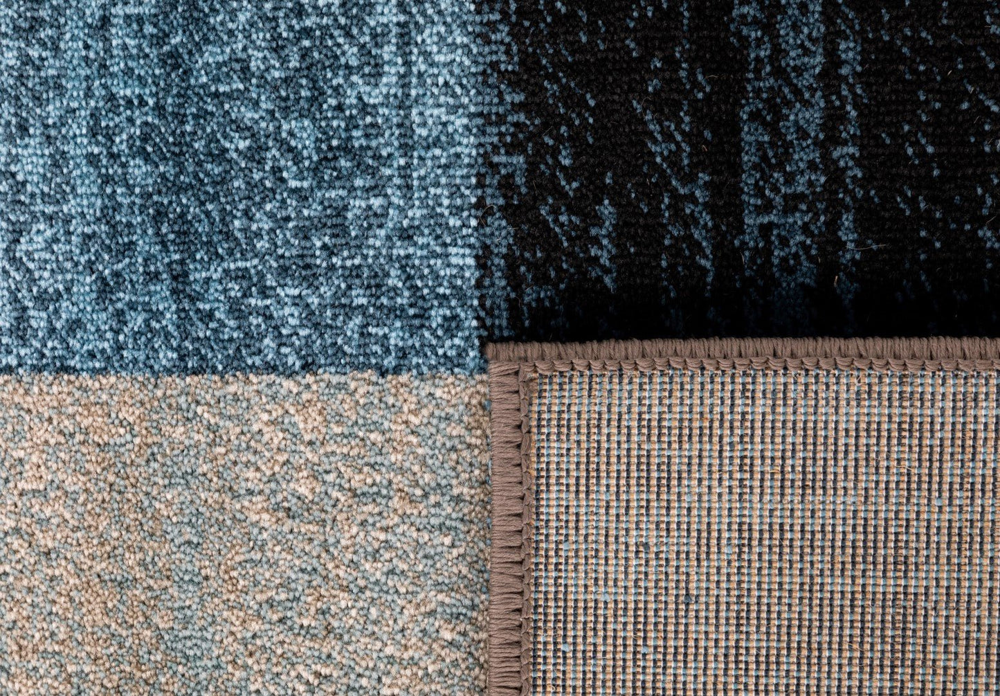 Raffia Rug 0923 Blue Ivory.