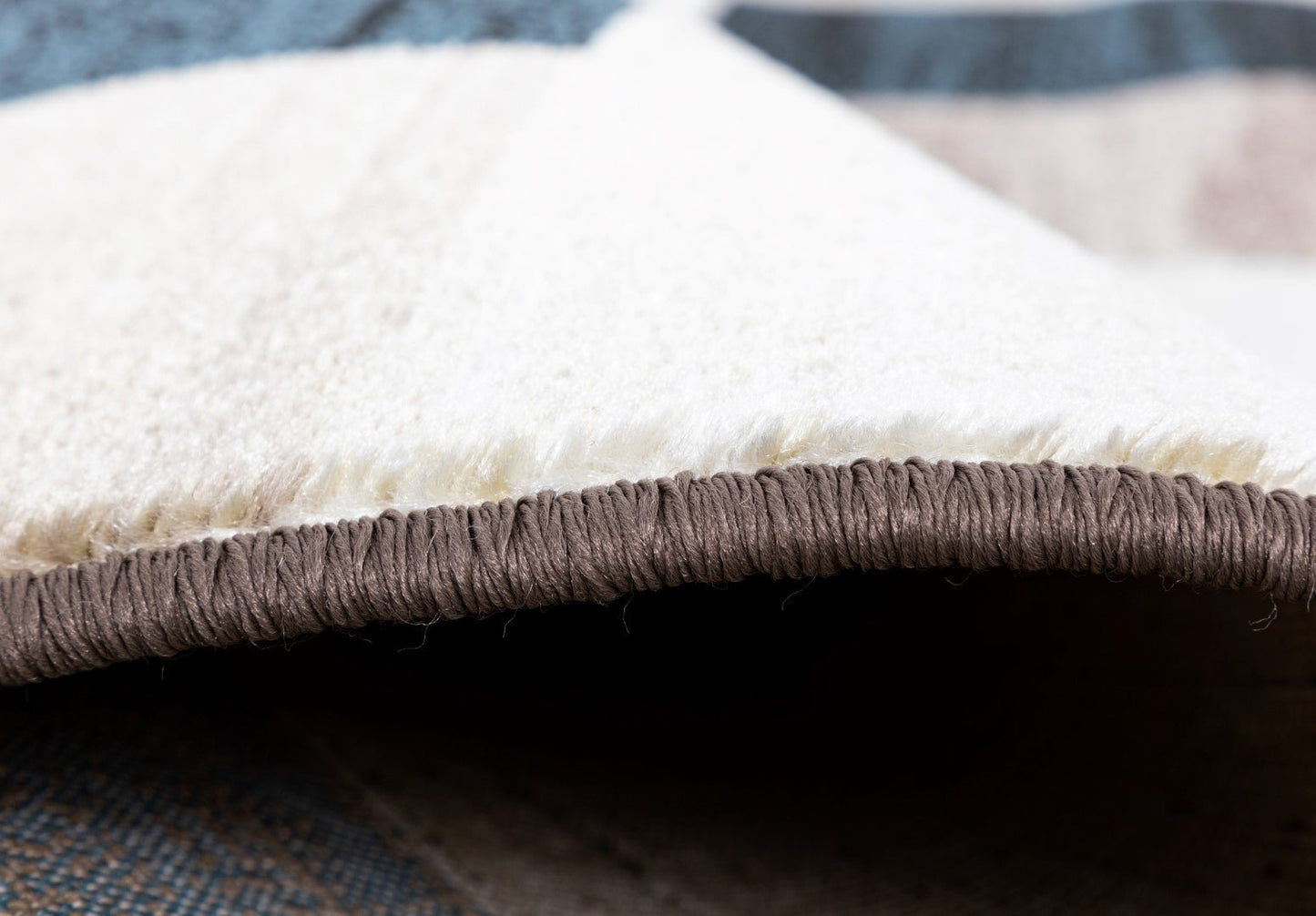 Raffia Rug 0923 Blue Ivory.