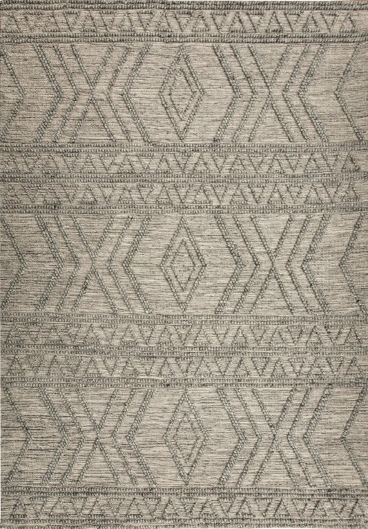 Anita Wool modern Rug Grey.