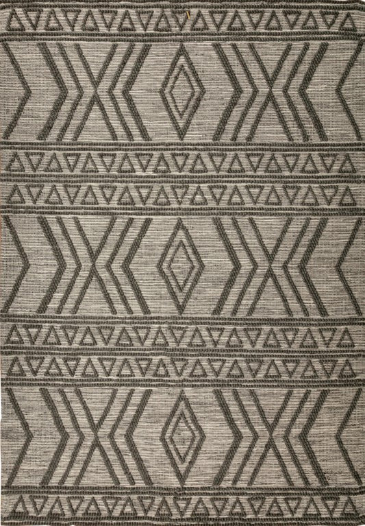 Anita Wool modern Rug Charcoal 10205.