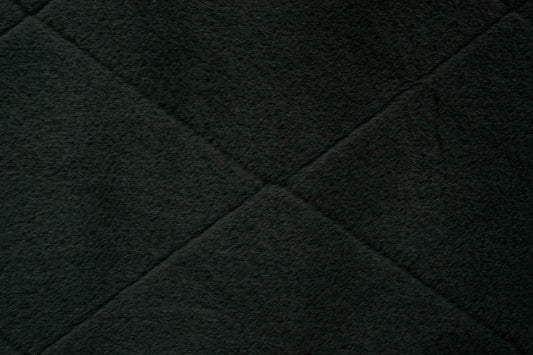 Charcoal plush rug texture with diamond stitch detail
