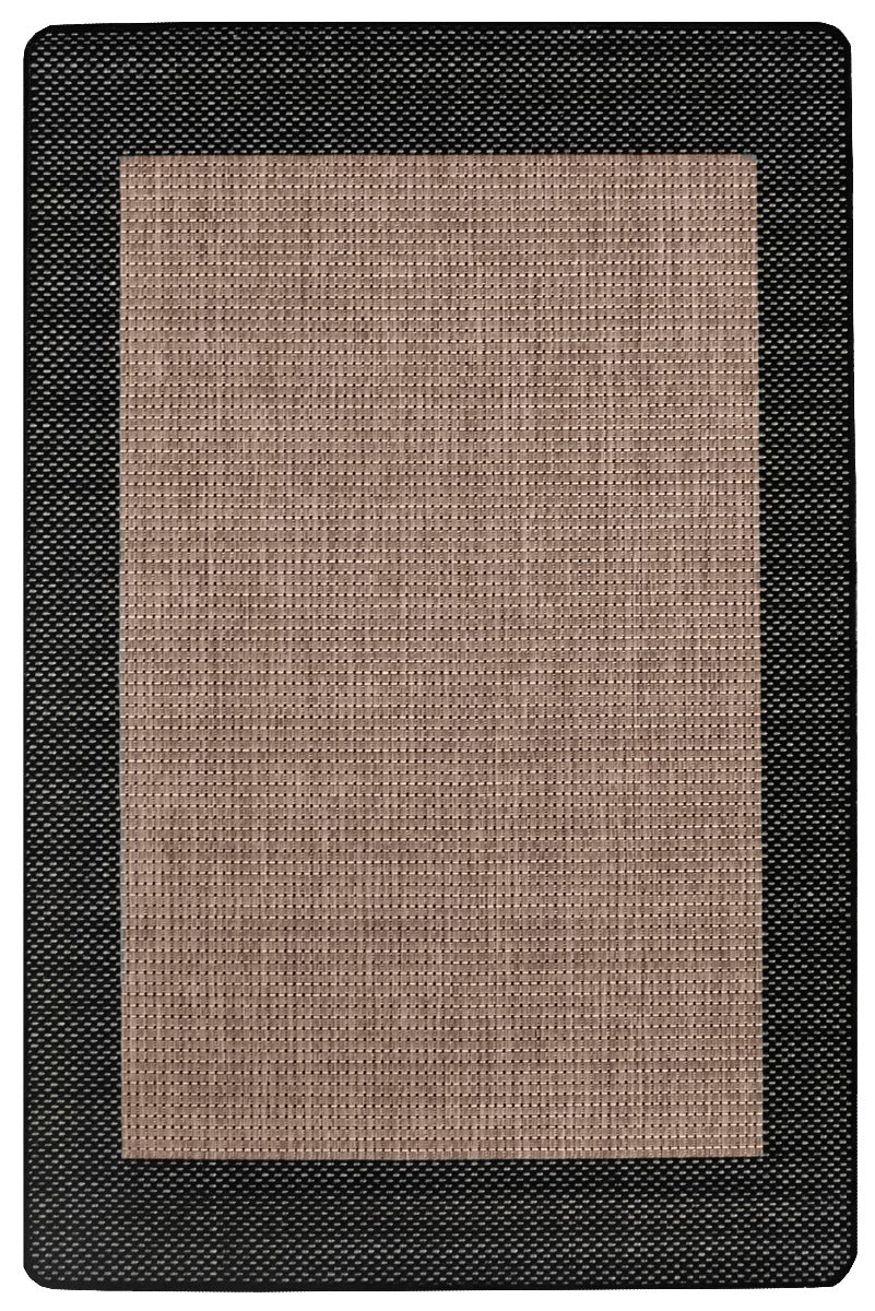 Suva Coffee Black 17/121 rubber back runner/rug.