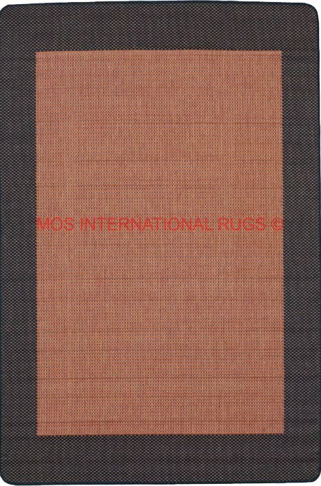 Suva 17 Terra Black rubber-backed runner/rug.