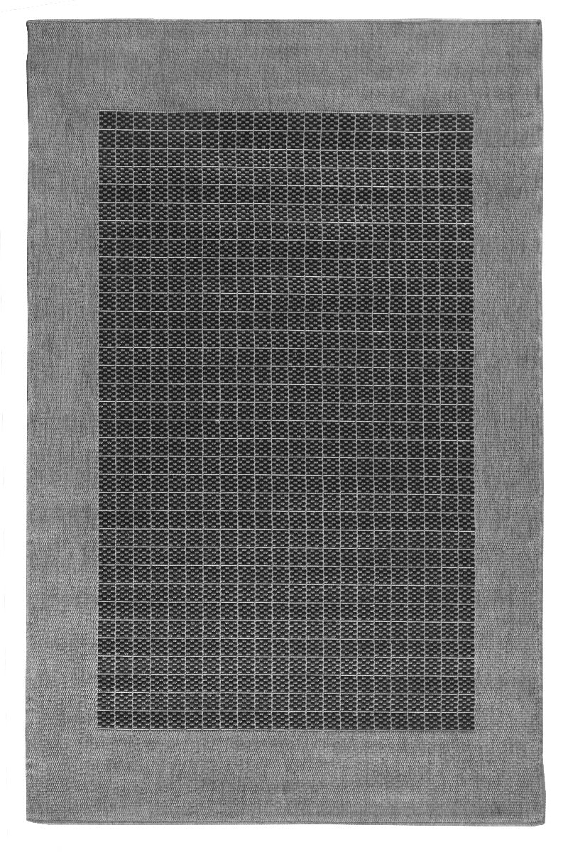 Suva rubber backed cut to size runner Black Grey 405/212.