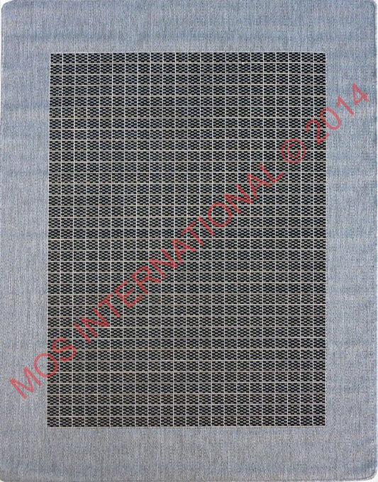 Suva rubberbacked  Black Grey 405/212 Runner.