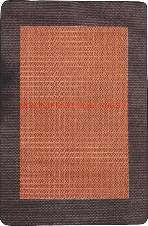 Suva rubber backed rug runner  405 Terra Black.