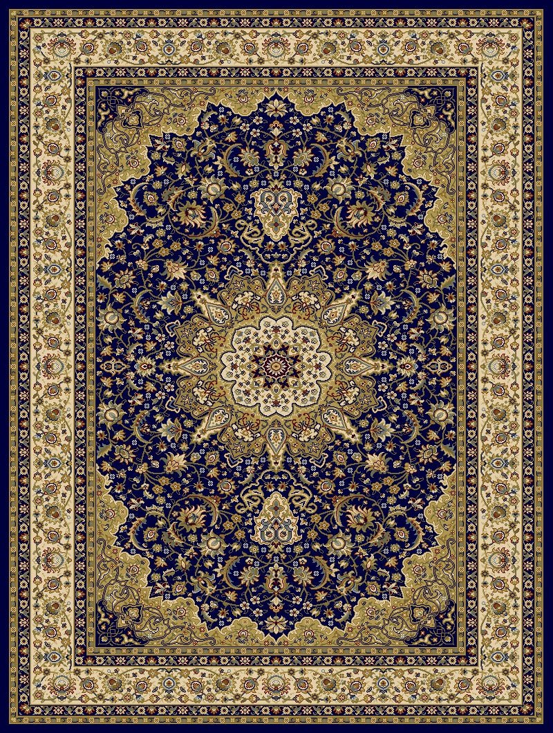 Agrabah Traditional Rug 119 Navy.