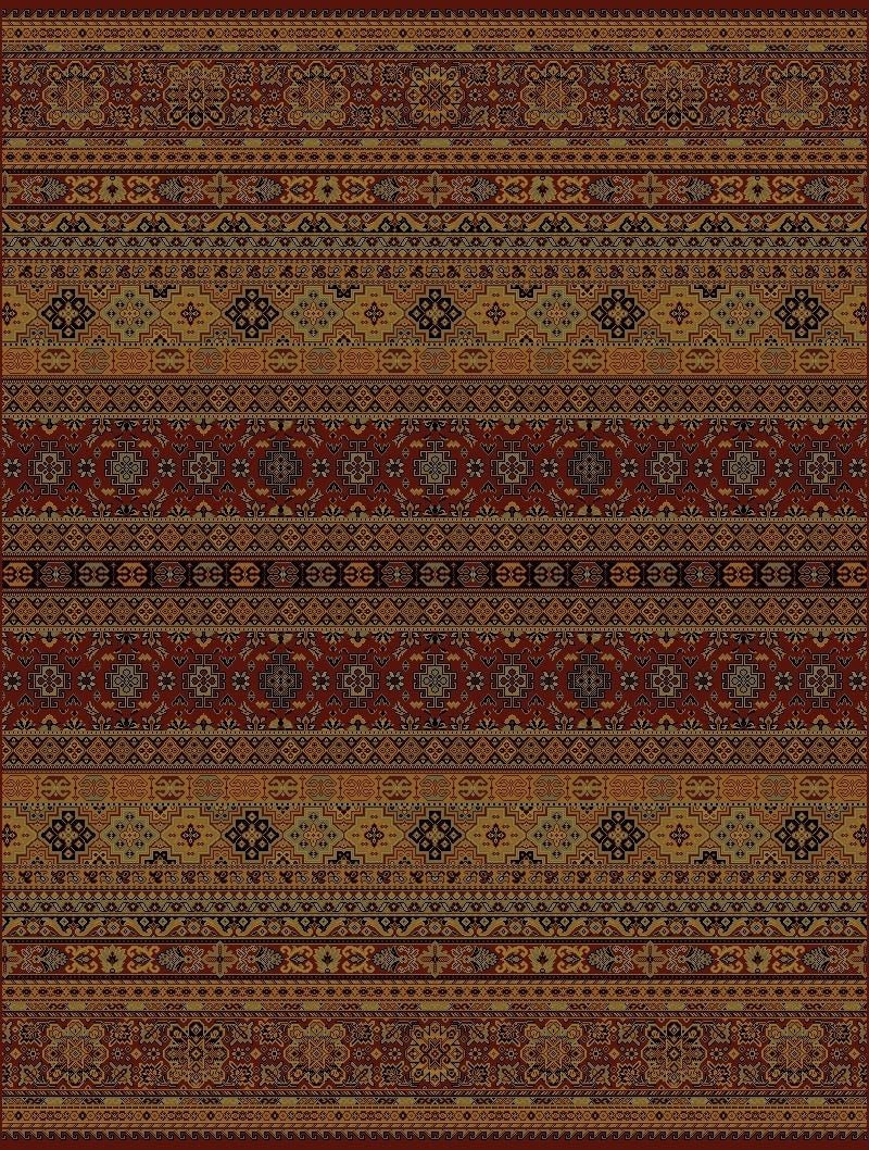 Agrabah Traditional Rug 135 Red.
