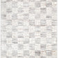 Jade Distressed Checkers Grey Beige Rug - JADE004