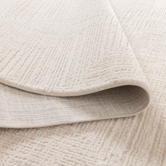 Lara Dimensions Cream Rug
