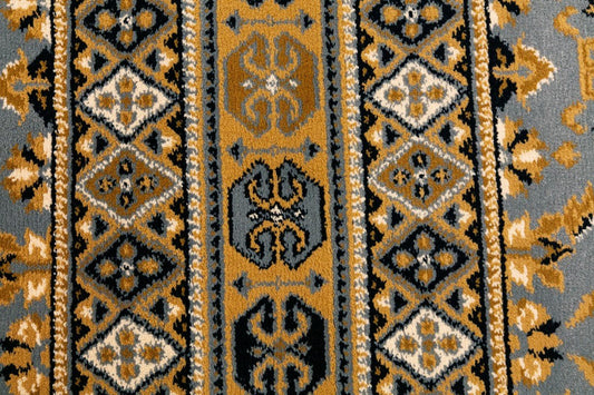 Afghan Traditional Rug Wedgwood Blue.