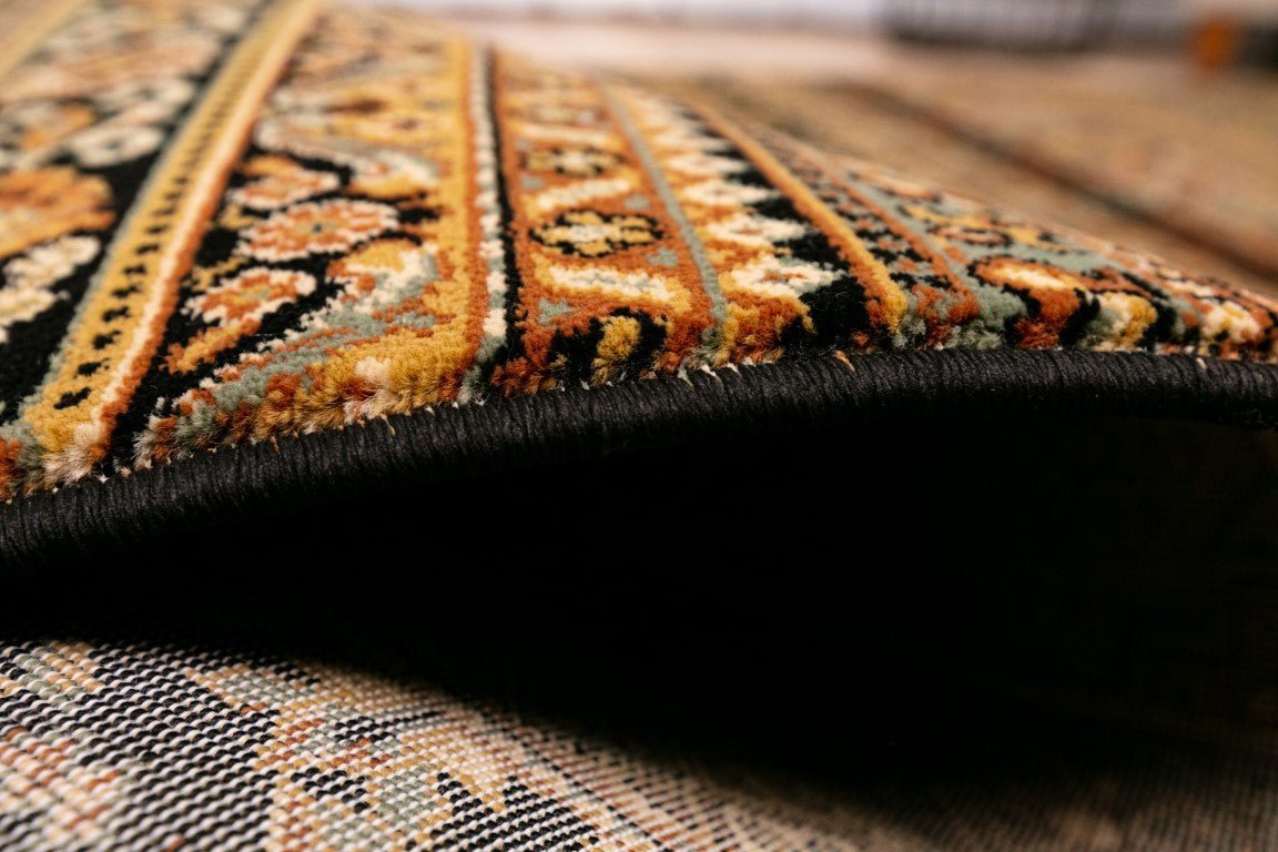 Afghan Traditional Rug Black.