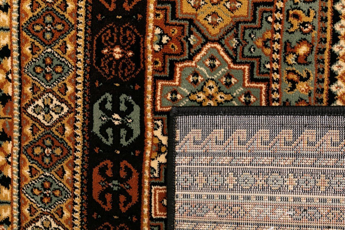 Afghan Traditional Rug Black.