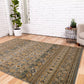 Afghan Traditional Rug Wedgwood Blue.