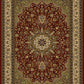 Traditional dark red rug with central floral medallion and detailed corner motifs | Agrabah Traditional Rug 119 Burgundy Modern Polypropylene Area Rug - Rugs Point Australia
