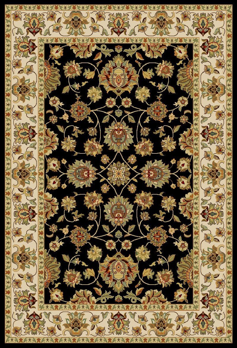 Agrabah Traditional Rug 538 Black.