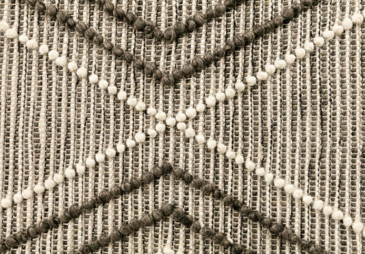 Anita Wool modern Rug Charcoal 10207.