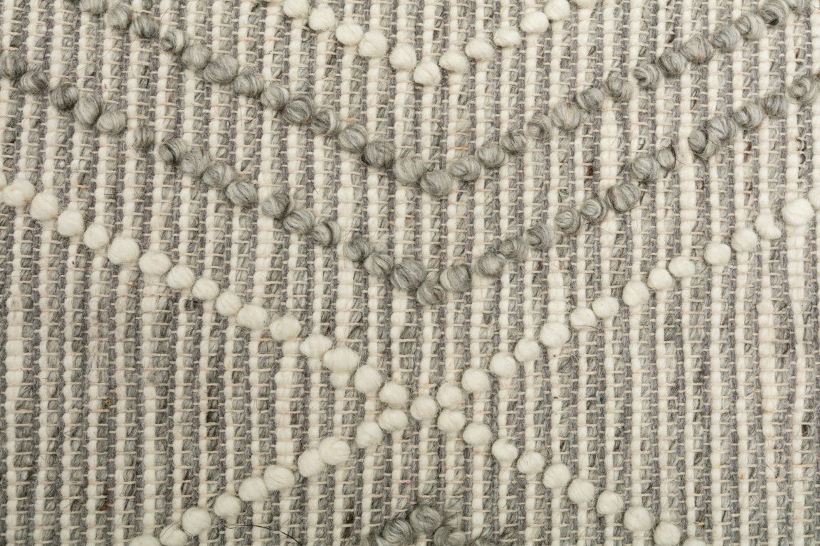 Anita Wool Modern Rug Silver Grey.