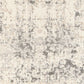 ARUBA 6908 area rug surface close-up with distressed abstract light beige and gray pattern