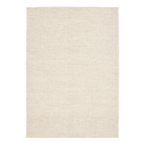 Cream woven area rug with fine textured surface