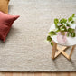 Avenue Lexicon area rug, light beige textured woven pattern