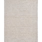 Light beige textured woven area rug, square