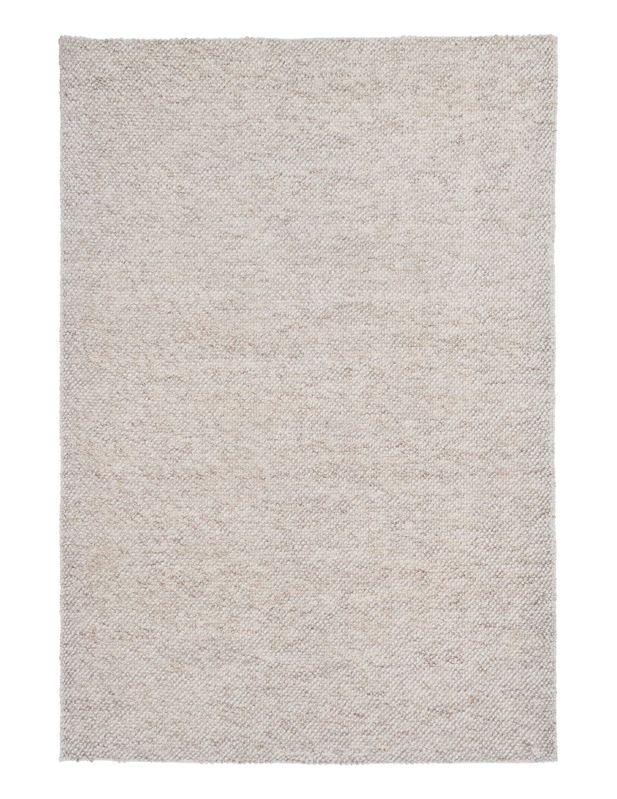Light beige textured woven area rug, square