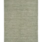 Olive green area rug with tight textured weave, square edge