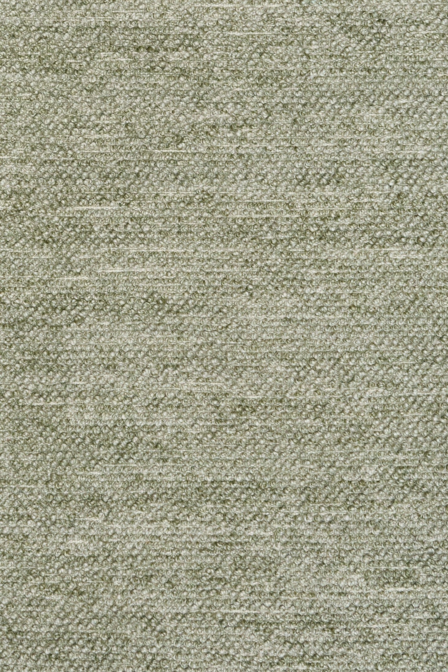 Olive green textured area rug, close-up woven pattern