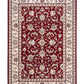 BALUCHI Bordeaux area rug with central floral motif, cream and dark red ornamental border | Baluchi Traditional Rug Vintage Traditional Floor Rug - Rugs Point Australia