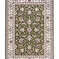 BALUCHI green floral medallion area rug with cream frame border | Baluchi Traditional 300x400cm and all sizes Rug Vintage Traditional Polypropylene Area Rug - Rugs Point Australia